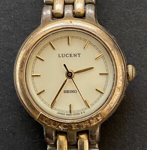SEIKO セイコー 4M21-0350 LUCENT ルーセント 腕時計 純正ベルト 金属ベルト レディース 未稼働品