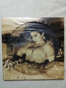 【未開封新品ピクチャー盤】Madonna Like A Virgin LP Die-Cut ジャケット　UKオリジナル マドンナ　ライク・ア・ヴァージン 限定盤