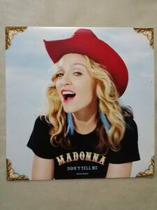 【新品同様】Madonna Don't Tell Me 12” Maxi 独オリジナル マドンナ　ドント・テル・ミー