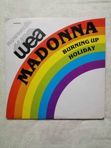 【非売品プロモ12”】Madonna Burning Up / Holiday メキシコオリジナル マドンナ　バーニング・アップ　ホリデイ