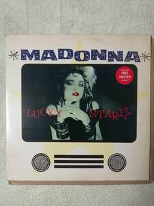 【ポスター付き限定12”】Madonna Lucky Star / I Know It UKオリジナル マドンナ　ラッキー・スター　ＴＶジャケット