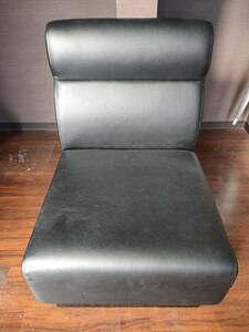  black sofa 1 person .. leather chair * stock several equipped 