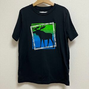 【中古】 Abecrombie kids アバクロ キッズ 9/10 140 プリント Tシャツ 半袖