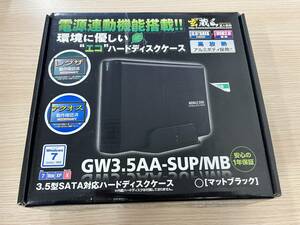 【未使用品】玄人志向 電源連動機能搭載ハードディスクケース GW3.5AA-SUP/MB