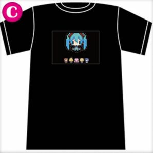 初音ミク　イルミネーション　Tシャツ　Lサイズ　ブラック　タイトー　