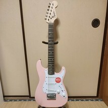 Squier by Fender MINI STRATOCASTER ~Shell Pink~【ミニサイズストラトキャスター】_画像1