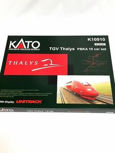 [ rare * unused goods ]KATO K10910 N Scale TGV Thalys PBKA 10 Car Set with Display UNITRACK THALYS complete set 