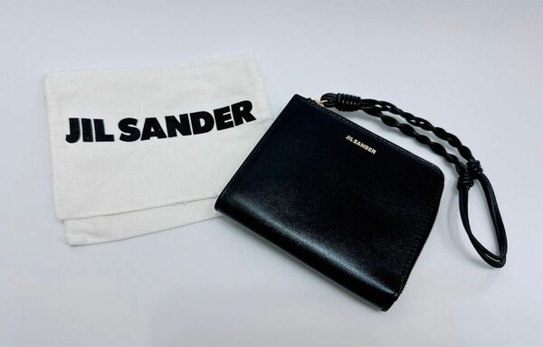 JIL SANDER ジルサンダー タングルストラップ L字 ブラック 財布