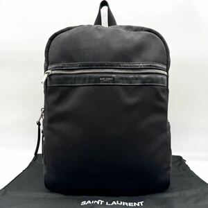 2230 美品 保存袋付● SAINTLAURENT サンローラン リュック バックパック ビジネスバッグ シティ ラップトップ A4 メンズ レザー 通勤通学