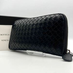 BOTTEGA VENETA ボッテガヴェネタ イントレチャート 長財布 ラウンドファスナー コイン カードケース 小銭入れ メンズ レディース レザー