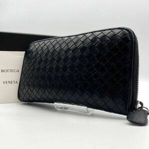 BOTTEGA VENETA ボッテガヴェネタ イントレチャート 長財布 ラウンドファスナー コイン カードケース 小銭入れ メンズ レディース レザーの画像1