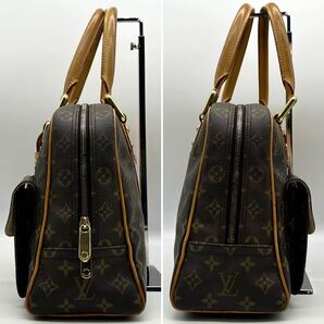 2308 廃盤 最高級 ● LOUIS VUITTON ルイヴィトン マンハッタンGM ハンドバッグ トートバッグ モノグラム ゴールド金具 レザー レディースの画像4