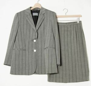 高級 価格50万円程■AGNONA スーツ ジャケット ミディ丈スカートL相当