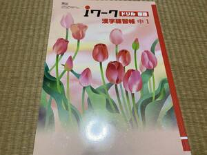 404●送料無料●塾専用教材●iワークドリル国語●漢字練習帳●中１●教育出版版