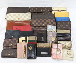 ◆【1円スタート】ルイヴィトン LOUIS VUITTON グッチ GUCCI ブランド 財布 パスケース キーケース等 31点 まとめ セット 現状品