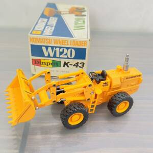 1/50 Yonezawa toys Diapet K-43 Komatsu wheel loader W120 made in Japan minicar 