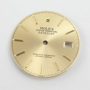 純正品 中古 ロレックス ROLEX Cal.3035 3135 シャンパンゴールド 文字盤 デイトジャスト用 16013 16233 メンズ A54