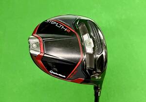 SELECT SHOP限定 TaylorMade/テーラーメイド STEALTH2 PLUS+ #1W 9.0 ドライバー VENTUS BLACK 6-S 純正ヘッドカバー付き 中古