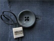 ◆本物◆ARMANI COLLEZIONI◆上質◎麻混2釦JKTネイビー50 新品_画像6