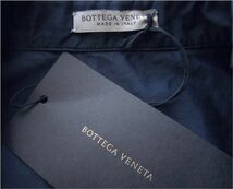 ◆本物◆BOTTEGA VENETA ◆極上◎フラップポケット半袖シャツ濃紺41 新品_画像8