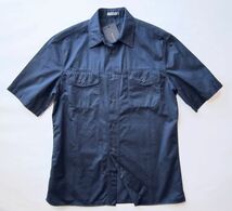 ◆本物◆BOTTEGA VENETA ◆極上◎フラップポケット半袖シャツ濃紺41 新品_画像2
