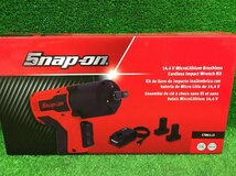 未使用品 Snap-on スナップオン 14.4V 3/8 コードレスインパクトレンチキット CT861J2 レッド 充電器+バッテリ2個付_画像9