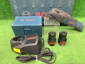 中古品 BOSCH ボッシュ 10.8V 1.3Ah バッテリーカットソー GMF10.8V-LI ※バッテリー2個+充電器セット