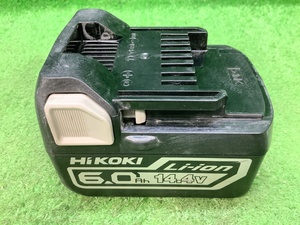 中古品 HiKOKI ハイコーキ 14.4V 6.0Ah リチウムイオンバッテリ 蓄電池 BSL1460