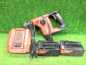 中古品 HILTI ヒルティ 36V 3.0Ah 充電式 ロータリーハンマードリル TE6-A36 ※本体+バッテリ2個+充電器セット ケース別売