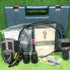 【程度良好】中古品 BOSCH ボッシュ 10.8V 1.3Ah バッテリスコープ GOS10.8V-LI ※本体＋バッテリ2個+充電器セットの画像1