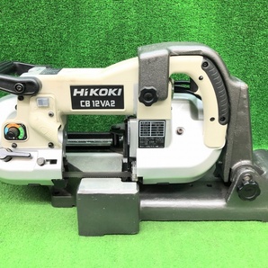 【程度良好】中古品 HiKOKI ハイコーキ 120mm ロータリバンドソー CB12VA2 ※定置式スタンド付の画像1