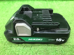 中古品 HiKOKI ハイコーキ 18V 2.0Ah リチウムイオンバッテリ 蓄電池 BSL1820M