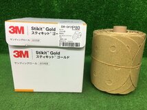 未使用品 3M スリーエム スティキットゴールド 125mmのり付き サンディングロール DR-DF2 P80 ※125枚入_画像1