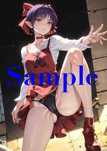 KT456 GeGeGe no Kintaro ... same person poster A4 special printing original anime high quality beautiful young lady illustration art poster Secret 