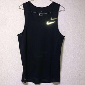 ナイキ NIKE DRI-FIT マイラー ランニング タンクトップ ブラック 833590-010 サイズＬ　