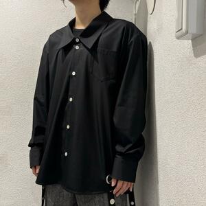 NAMACHEKO ナマチェコ 22SS バックイールレザーオーバーサイズシャツ SIZE M【表参道t】