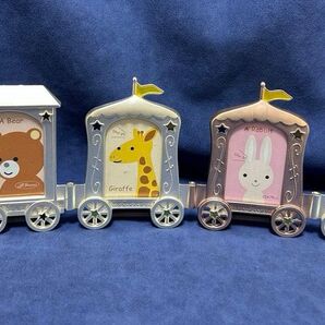 ラドンナ ベビーフレーム フォトフレーム トレイン Mサイズ×4 写真立て