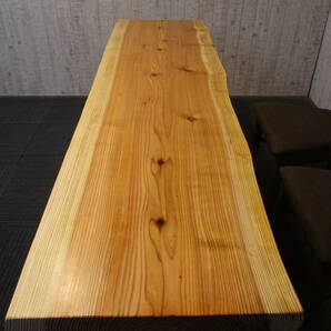 G081 杉 座卓 ローテーブル 一枚板 テーブル 一枚板テーブル ダイニング カウンター ベンチの画像6
