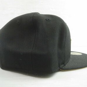 ♪NEW ERA ニューエラ 59FIFTY スマイルコレクション LOVE＆PEACE ブラック イエロー 59.6cm♪USED品の画像3