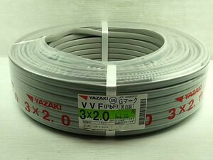 ♪矢崎 YAZAKI Gマーク VVFケーブル 3×2.0mm 長さ100m♪未使用品4