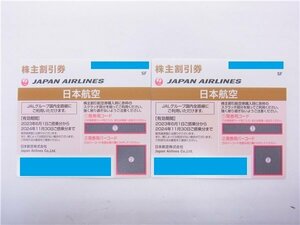 ◎ 番号通知可 ◎ JAL株主優待券 ◎　日本航空　2024年11月30日まで　2枚　ブラウン　◎未使用