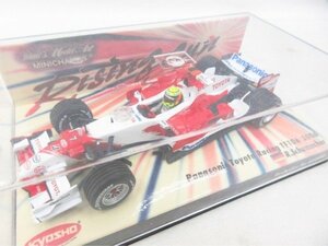 ◆◆KYOSHO MINICHAMPS ミニカー 1/43 Panasonic Toyota Racing TF106 2006 R.Schumacher◆USED品 Ｍ4830