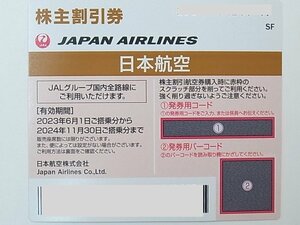 ★ JAL 日本航空 ★ 株主優待券　2024年11月30日まで ブラウン　1枚