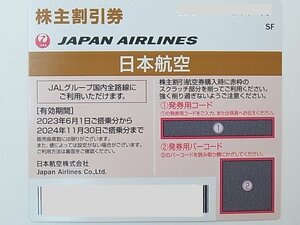 ★ JAL 日本航空 ★ 株主優待券　2024年11月30日まで 　ブラウン ★ 1枚
