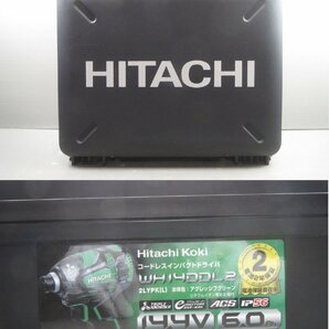 ♪HiKOKI 日立工機 14.4V コードレスインパクトドライバ WH14DDL2(2LYPK) 14.4V 6.0Ah アグレッシブグリーン♪中古美品の画像10