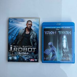 映画　トロン レガシー、トロン オリジナル、アイ ロボット、３作品セット　DVD Blu-ray ウィルスミス