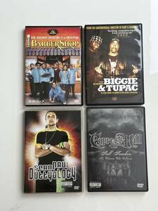 DVD4枚セットBIGGIE&TUPAC/CYPRESS HILL STILL SMOKIN/Sean Paul DuttyoLogy/バーバーショップ 2Pac ICECUBE Notorious BIG ヒップホップ