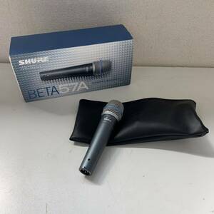 【A4】 Shure BETA 57A ダイナミックマイク シュアー 動作品 バック付き 元箱付き 付属品多数 1714-46