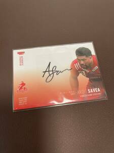 08/30 number eitoBBM 2024/D1ver. Japan rugby Kobelco Kobe s tea la-za-ti*sa Bear autograph autograph card 30 sheets limitation 