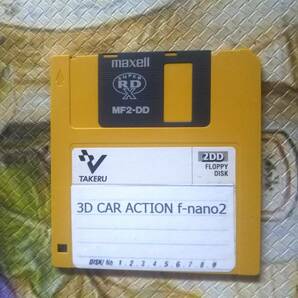 MSX Turbo-R専用 3D CAR ACTION f-nano2 (3.5FD TAKERU/タケル)の画像1